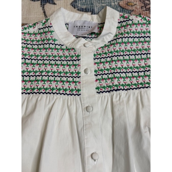 The Shirt Rochelle Behrens Embroidered Saylor Blouse Top Tuckernuck Small - Picture 8 of 11